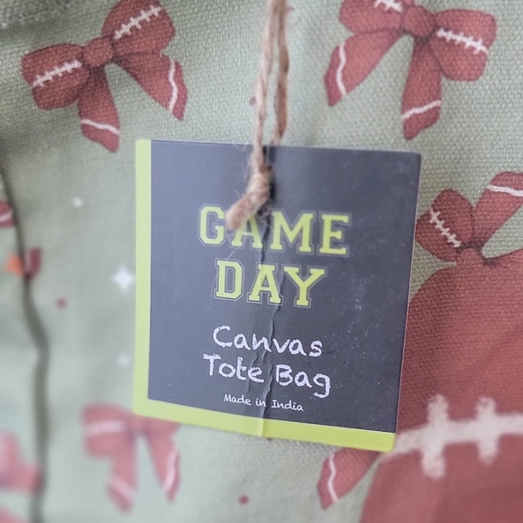 🎀🏈 Game Day Football Shopper Bag 🏈🎀 - Picture 7 of 8